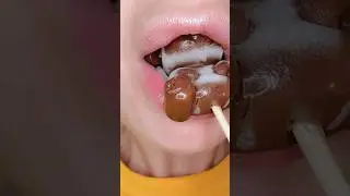 ASMR Satisfying Eating Cute Chocolate Bear 🐻 🍫 #asmr #chocolate #satisfying