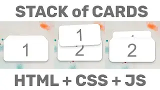 #8 Jumping Stack of Cards with HTML CSS and JavaScript