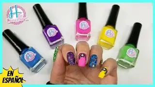 Manicura Tutorial - Arco Iris y Flores H la Cosedora