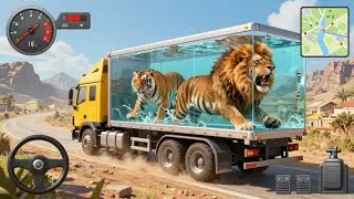 Roaring Tiger Escape! 🐅 Animal Cargo Truck Simulator 3D 🚛