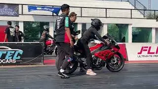 ขุนเเผนเยอรมัน S1K M1000RR ซ้อมสนามคลอง5 สายบันเทิง402เมตร