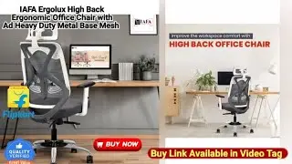 IAFA Ergolux High Back Ergonomic Office Chair with Ad Heavy Duty Metal Base Mesh Office Adjustable