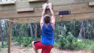 Ultimate Cliffhanger Training on our Backyard Obstacle Course