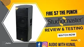 Fire57 by Studiomaster | इसको लगा दो Dj मै सब फेल है इसकी quality के आगे 1300watt dj top duble15inch
