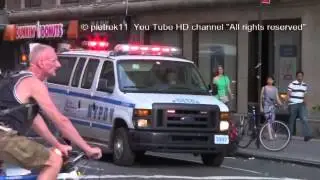NYPD responding police car siren sound effects Manhattan New York 2014 HD &copy;
