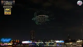 🇹🇭VIJIT CHAO PHRAYA 2025 : 1000 Drones Show 4K HDR 60fps Thailand