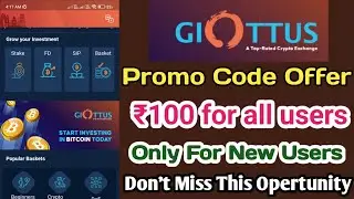 GIOTTUS Exchange | Promo code offer | ₹100 Worth of TRX for all users | tamil