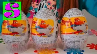 Открываем шоколадные яйца ЛЕТАЧКИ Распаковка игрушек Летачки  Open chocolate egg toys Unpacking Leta