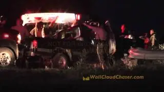 Head-On Guardrail Accident ~ Near Albert Lea, MN ~ June 28, 2012
