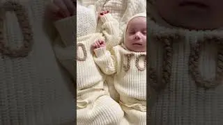 There&rsquo;s something about sleeping babies and handmade knits 🤍 #shorts