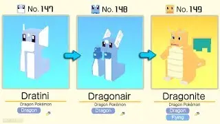 Dratini Evolved Into Dragonair and Dragonite | Dratini Evolution Pok&eacute;mon Quest Gameplay