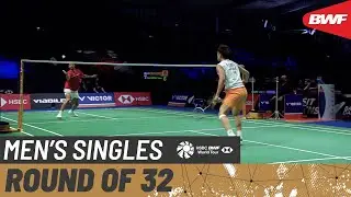 VICTOR Denmark Open 2021 | Kento Momota (JPN) [1] vs Toma Junior Popov (FRA) | Round of 32