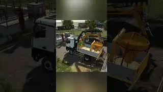 Liebherr on the move, Actros to the rescue #fs25 #ls25 #farmingsimulator25 #constructionsimulator