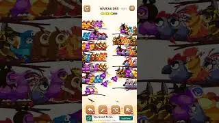 bird sort 2 color puzzle solution niveau 293 #games #gaming #puzzle #puzzlegame #androidgames