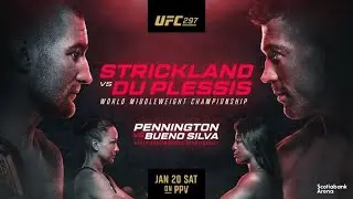 UFC 297 LIVE STRICKLAND VS DU PLESSIS LIVESTREAM & FULL FIGHT COMPANION