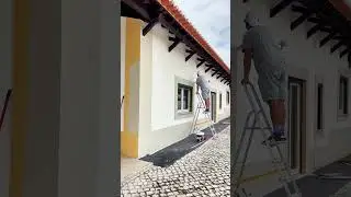 Yellow fa&ccedil;ade transformed with a soft &ldquo;greige&rdquo;