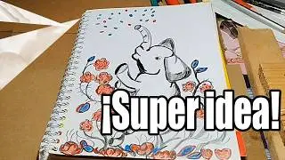 Рисунок слона ASMR (БЕЗ РАЗГОВОРОВ) ✏️ 🐘 🎵 #video #dibujo #abstractdrawing