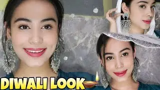 Easy Diwali Look For Teenager Using Affordable Products | Simple & Cute Look For Diwali 2021