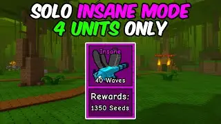 Solo Insane Enchanted Jungle | Garden Tower Defense