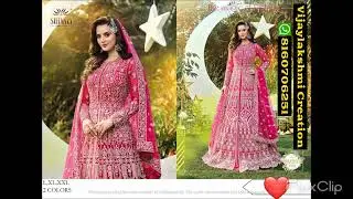 Shivali Shaandaar Series Shaandaar 1002 To 1042 Wedding Gown Collections In Singles And Full Catalog
