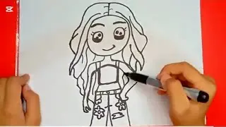 How to draw a girl/ #art
