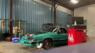 Calypso turbo ls 388 foxbody puts down 1,700 on 27 psi of boost!!! Started smoking the tires at 30!