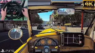 Taxilife: A city driving simulator PS5 I VIP Vintage Convertible car ( Manual Transmission Gameplay)