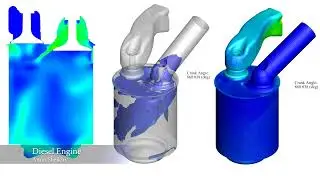 Full-Cycle Diesel Engine 3D-CFD Simulation with CONVERGE