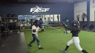 A bunch of fencing at Tattershall School of Defense Long Beach