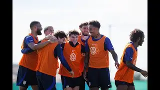 U.S. Men's Olympic Soccer Team Training Session
