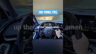 SUPER FAST TUNNEL PULL | C8 ZO6 CORVETTE #c8z06 #c8corvette #zo6 #corvette