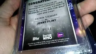 Topps Doctor Who Signature Series 2018 Authentic Autograph Catrin Stewart As JENNY FLINT!!!