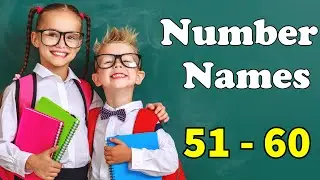 51 to 60 Number Name for kids |Number Spelling 51 to 60 |Count number with Spelling 51 to 60 |गिनती