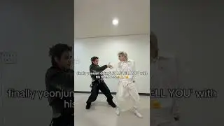 yeonjun and kai doing let me tell you challenge#yeonjun#kai#txt