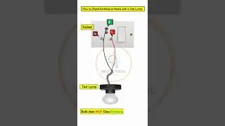 How to Check Earthing at Home with Test Lamp #electrical #wiring