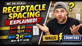 Receptacle Spacing Explained &ndash; NEC 210.52(A)(1)