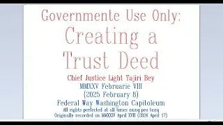 Creating the Safeway Trust Deed: MMXXIV April XVIII (2024 April 18)
