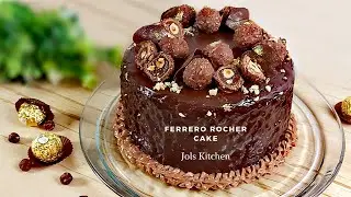 Ferrero Rocher Cake Recipe | How to Make Ferrero Rocher Cake with Nutella & Hazelnuts | JolsKitchen