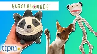 Puppies Review the HuggleHounds Knotties Tuffut Whale, Rope Knotties Sock Monkey & Ruff-Tex Raccoon!