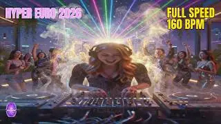 Hyper Euro Aurora Mix 2026 ⚡ 160 BPM Nonstop | Female DJ Cyber Club Energy