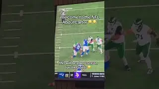 Abdul Carter&rsquo;s &ldquo;Welcome to the NFL&rdquo; moment! #nfl #commanders #giants #preseason