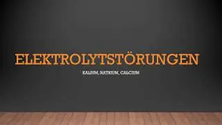 Elektrolytstörungen (Hypokaliämie, Hypernatriämie etc.)