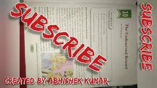 Question answer of chapter 10 The undeserved reward class 8 DAVboard of English literature|DAVclass8