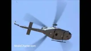 Vuelo demostrativo de rescate Bell 412 FACh en Puertas Abiertas Base Aérea Pudahuel