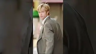 Brad Pitt then and Now #thenandnow #uk #usa #film #movie #hollywood #bradpitt #actor #actress