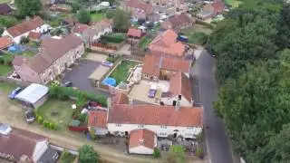 DJI Phantom 3, Parents new house in Northwold, walk to the Crown Inn and RETURN TO HOME to get back