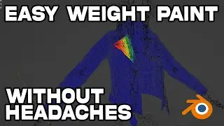 How To Weight Paint Complicated Meshes in Blender 4+