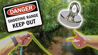 We Went Magnet Fishing At A Shooting Range! (Crazy Find)