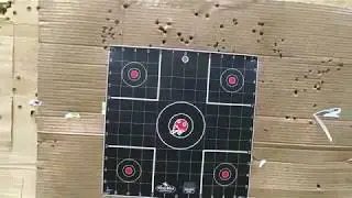 ZEROING THE SIMMONS SCOPE ON THE SAVAGE .22 -  GROUPINGS AT 25 YARDS