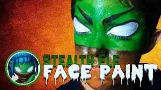 Skylanders Stealth Elf face painting | Easy face paint for boys | Kids face painting makeup tutorial